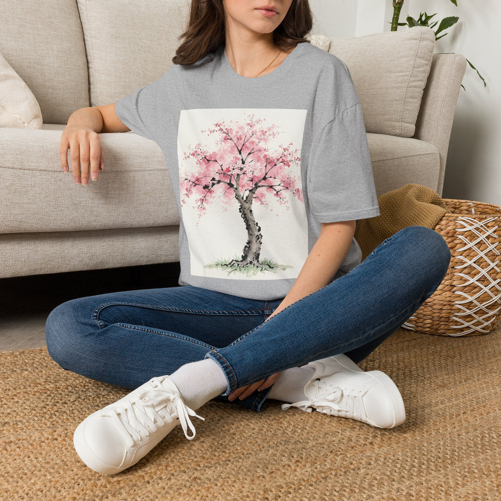 Cherry Blossom T-Shirt — Pink Sakura Tree Floral Tee