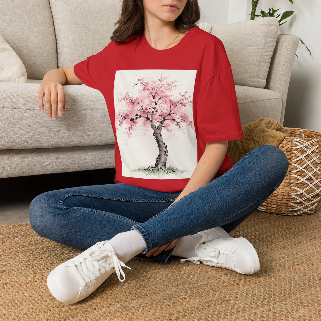 Cherry Blossom T-Shirt — Pink Sakura Tree Floral Tee