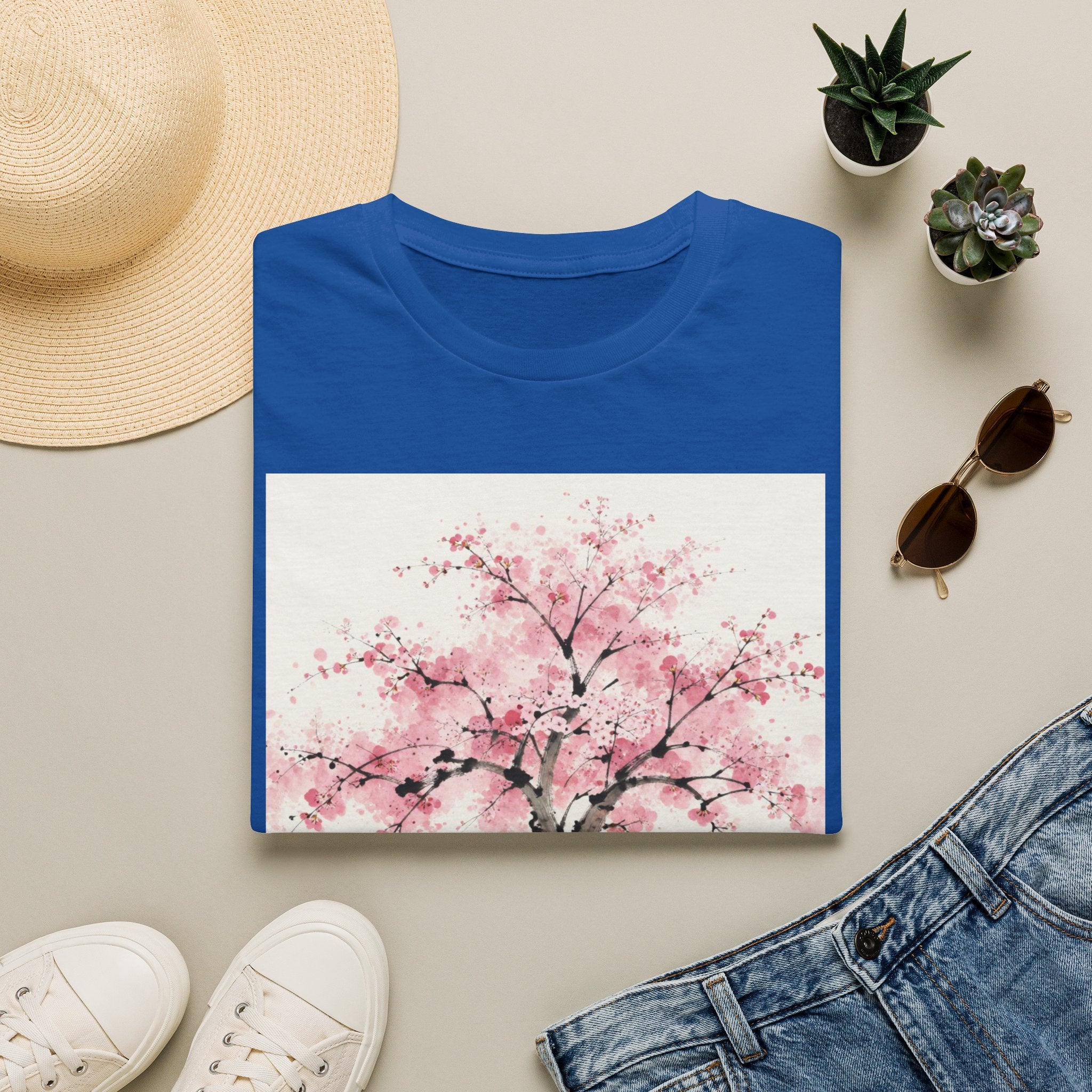 Cherry Blossom T-Shirt — Pink Sakura Tree Floral Tee
