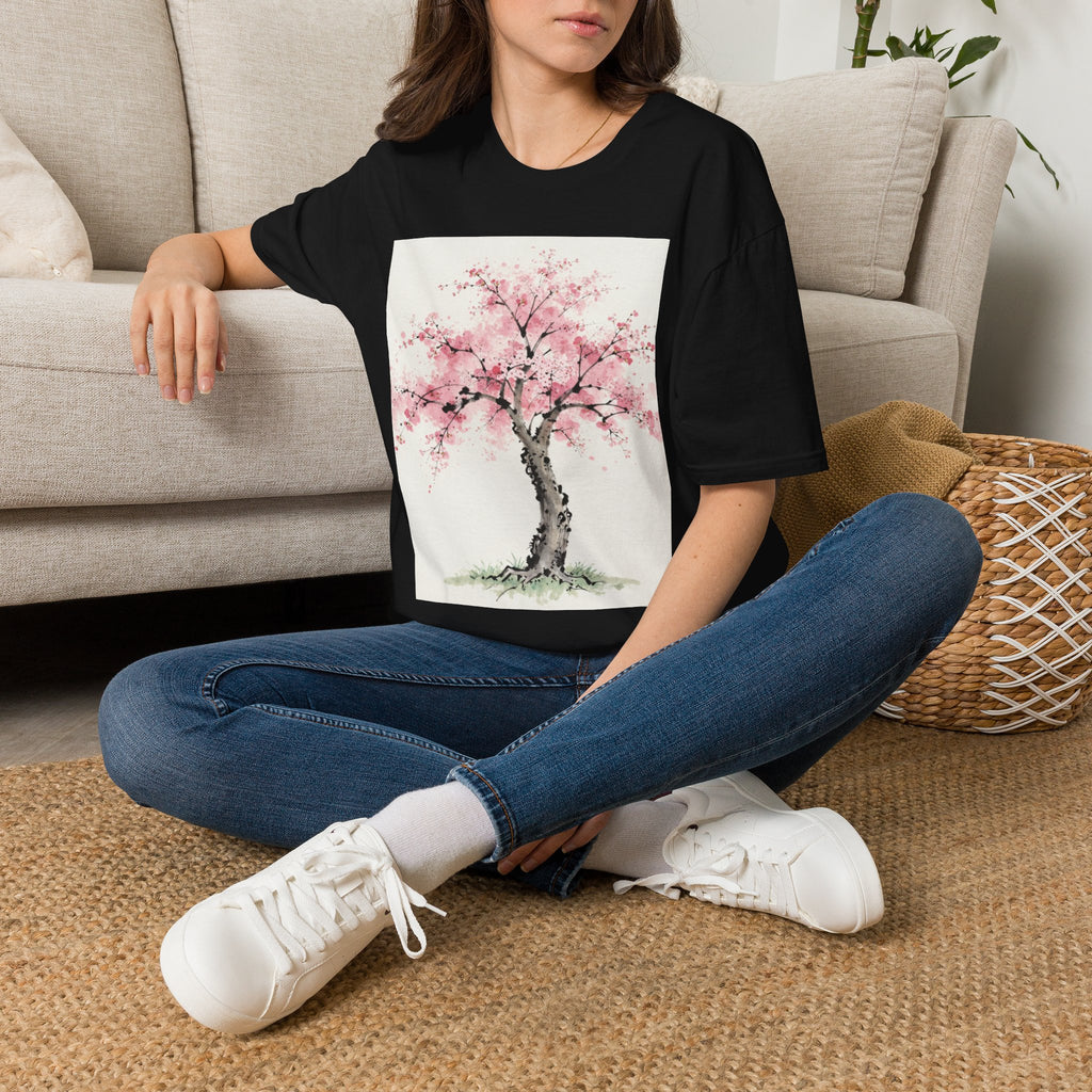 Cherry Blossom T-Shirt — Pink Sakura Tree Floral Tee