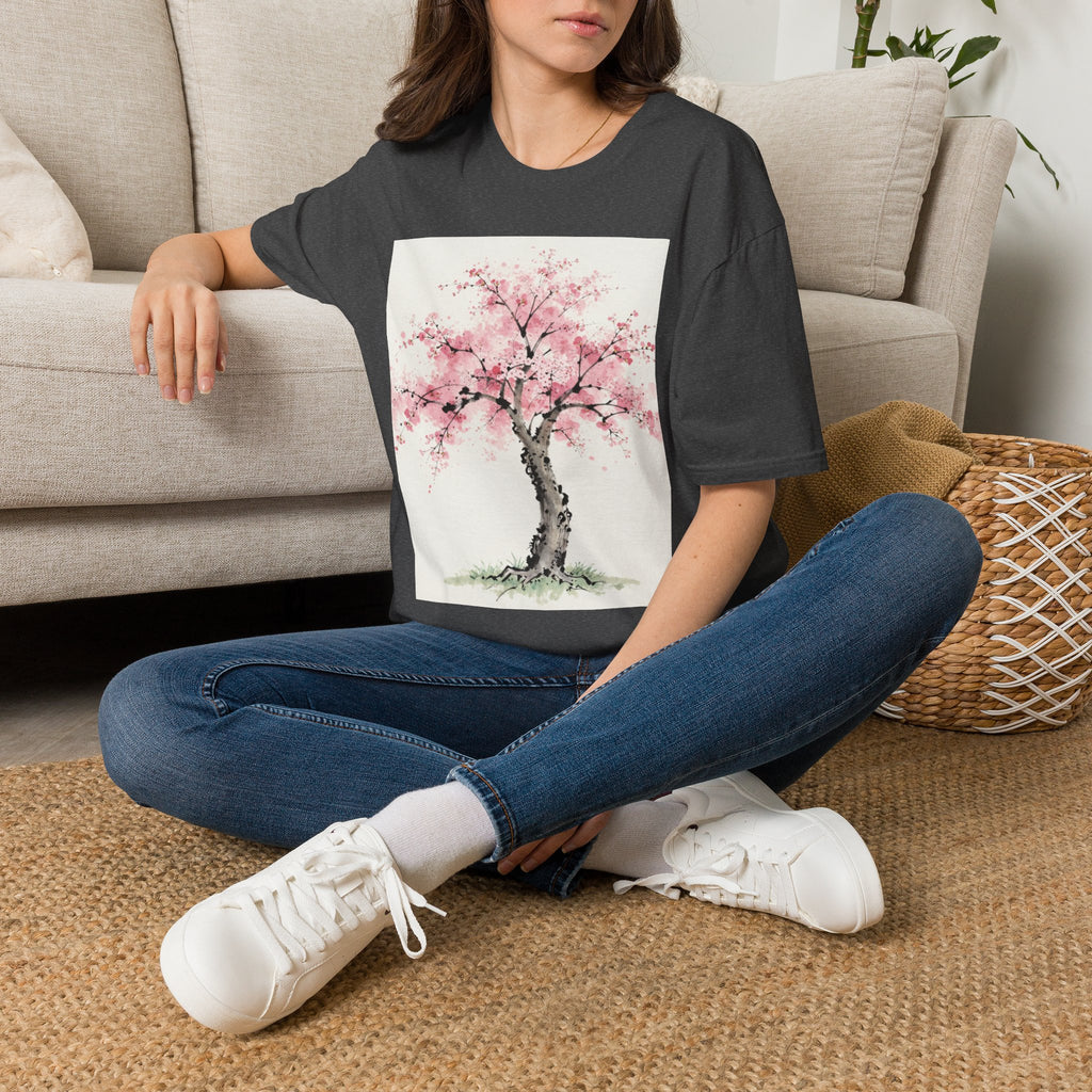 Cherry Blossom T-Shirt — Pink Sakura Tree Floral Tee