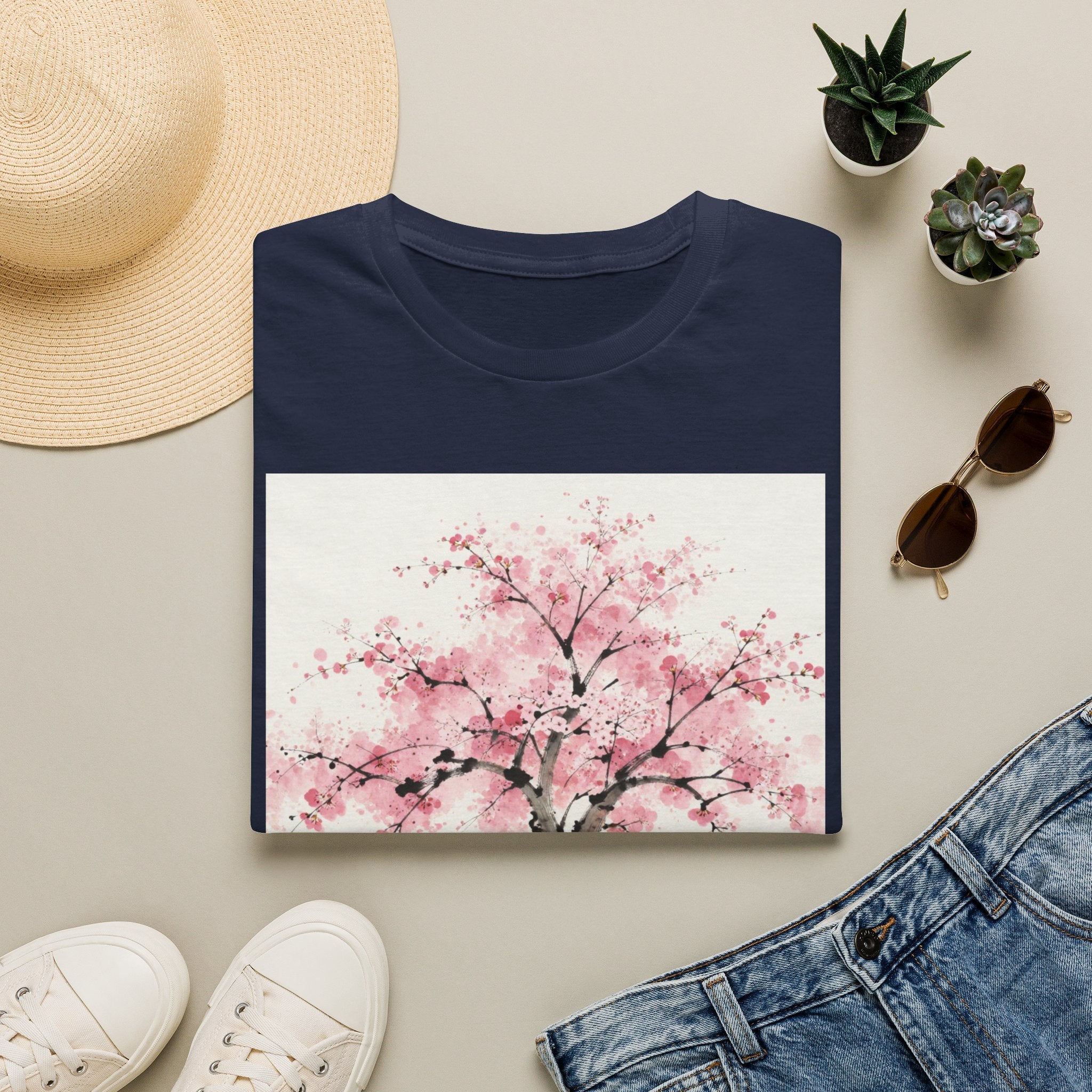 Cherry Blossom T-Shirt — Pink Sakura Tree Floral Tee