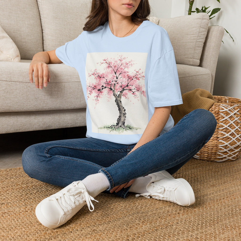 Cherry Blossom T-Shirt — Pink Sakura Tree Floral Tee