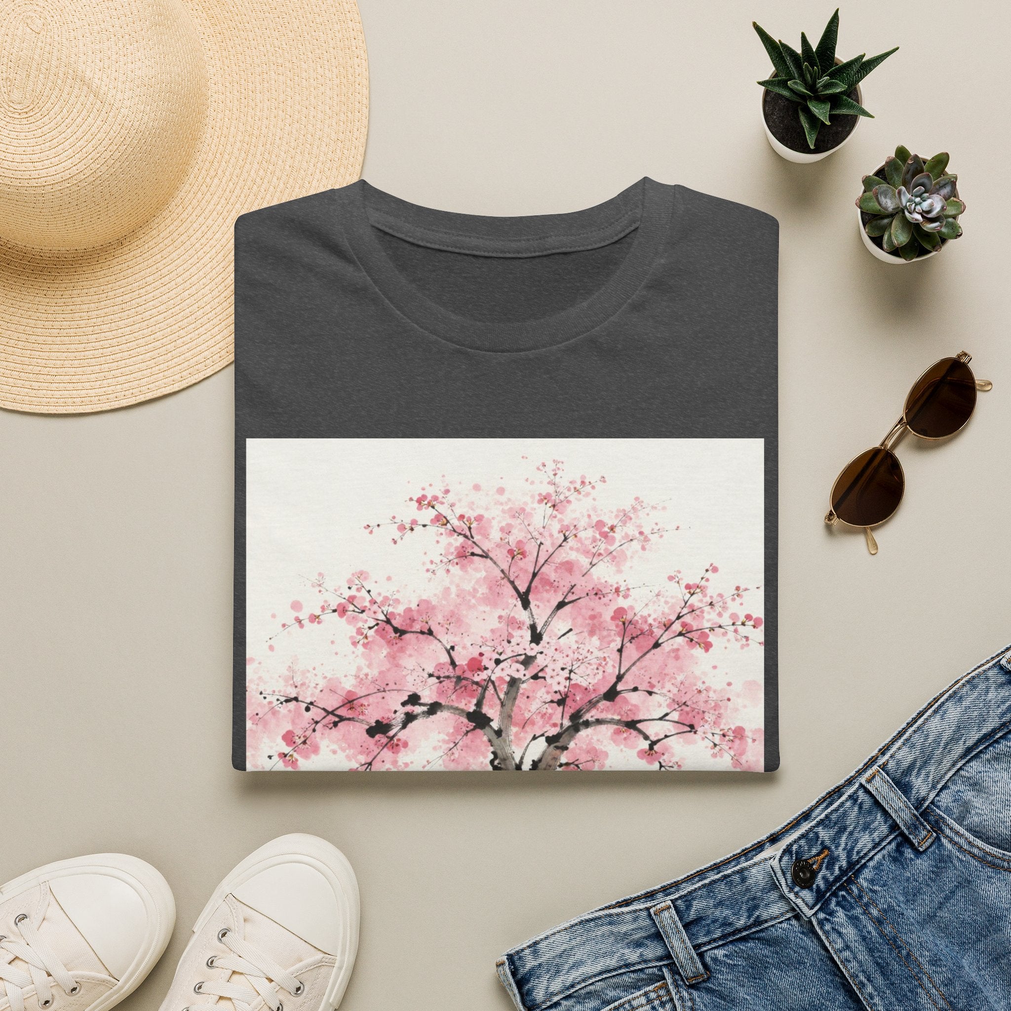 Cherry Blossom T-Shirt — Pink Sakura Tree Floral Tee