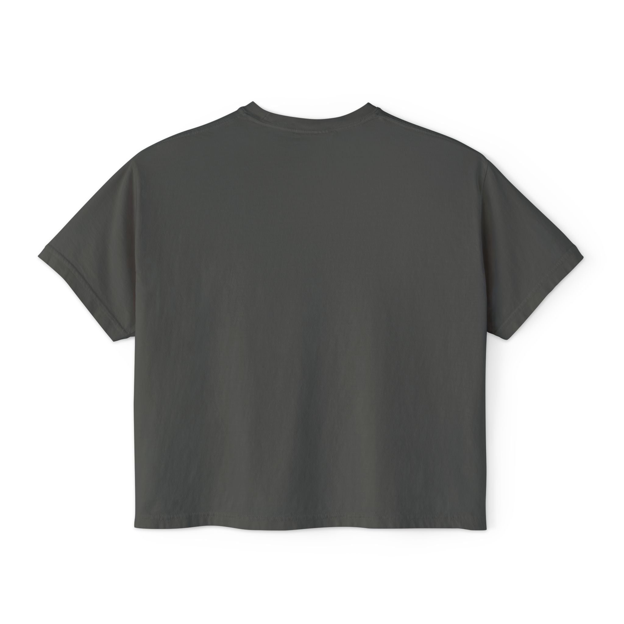 Sadie Lane Boutique Checkered Boxy Tee — Women’s Vintage Logo Crop Shirt