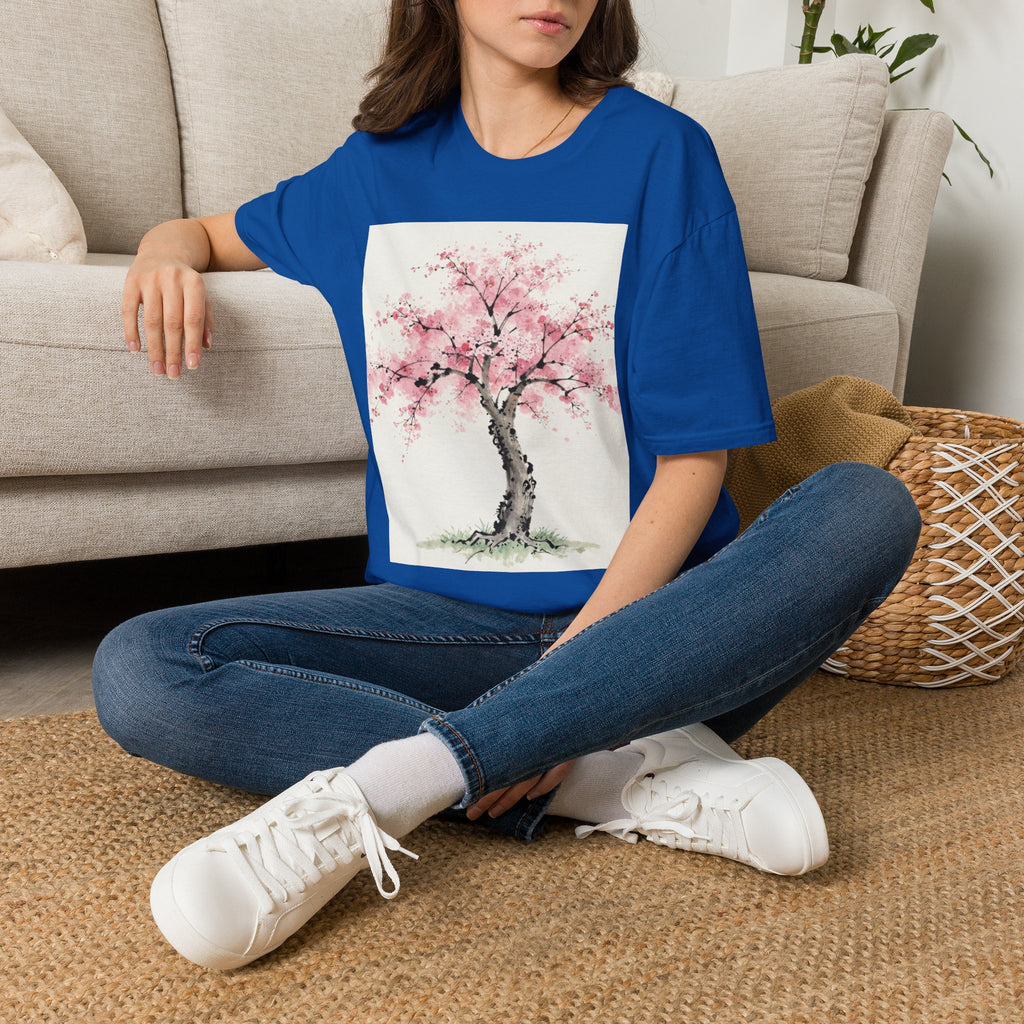 Cherry Blossom T-Shirt — Pink Sakura Tree Floral Tee