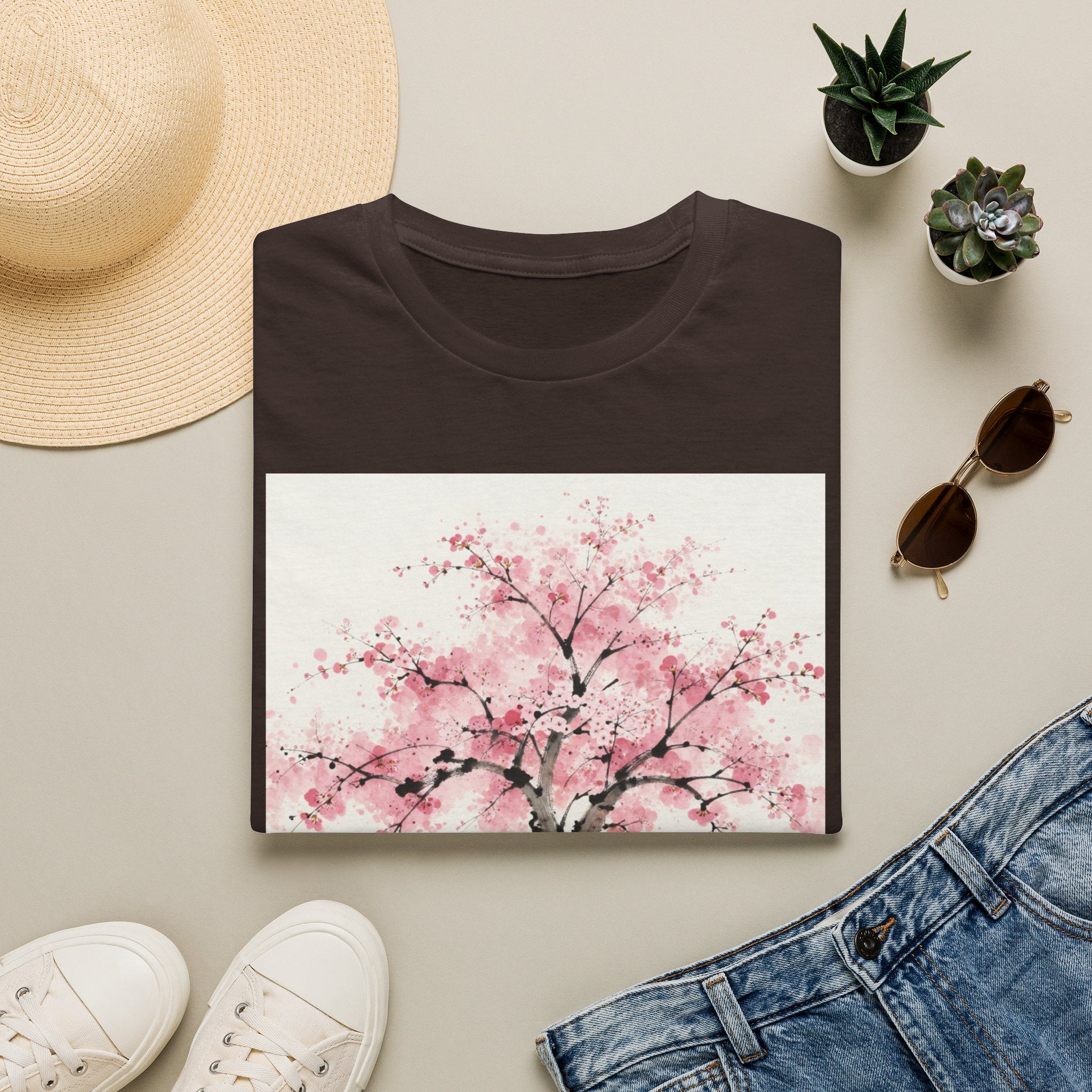 Cherry Blossom T-Shirt — Pink Sakura Tree Floral Tee