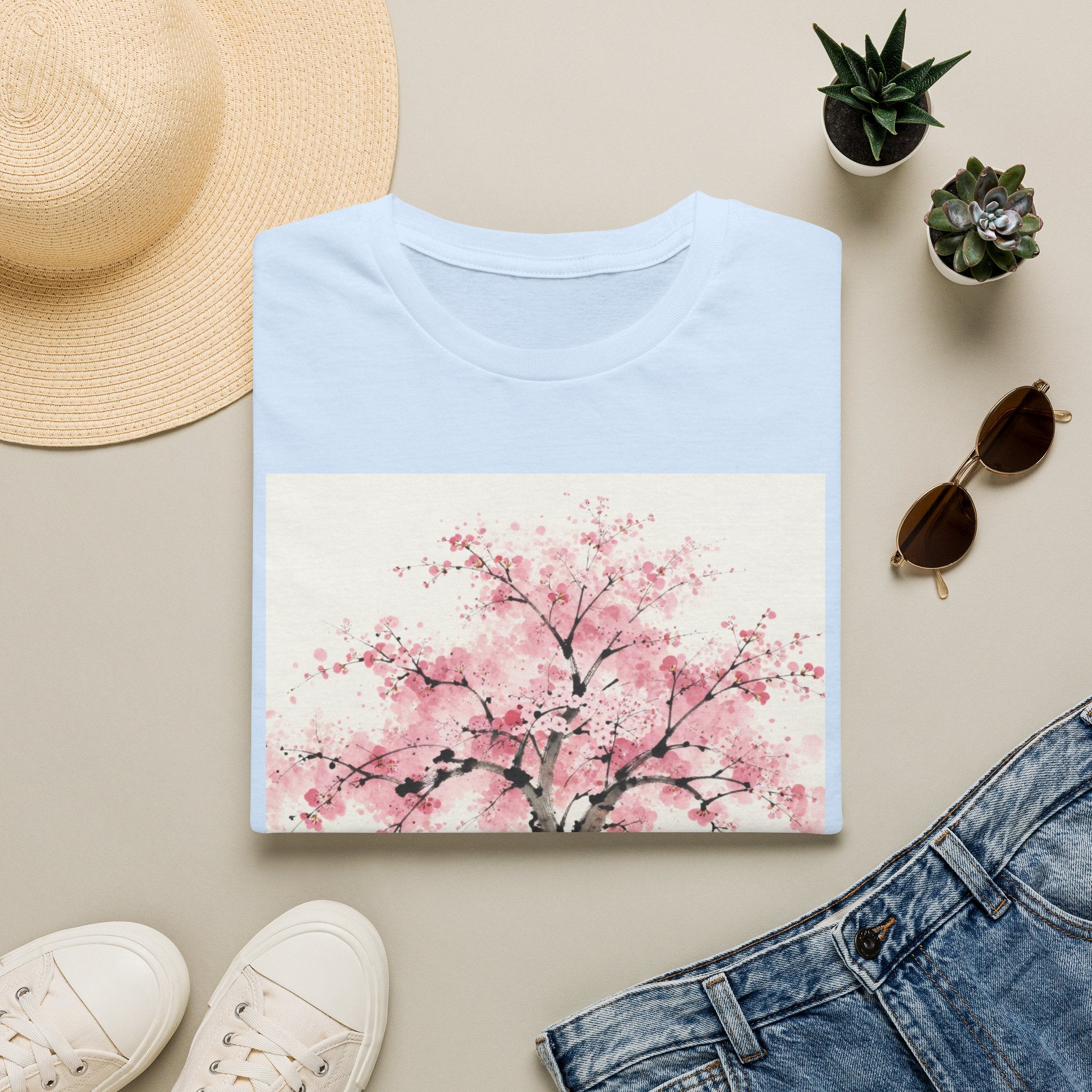 Cherry Blossom T-Shirt — Pink Sakura Tree Floral Tee