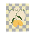 Refreshing Lemon Velveteen Plush Blanket — Citrus Throw for Cozy Home & Gift